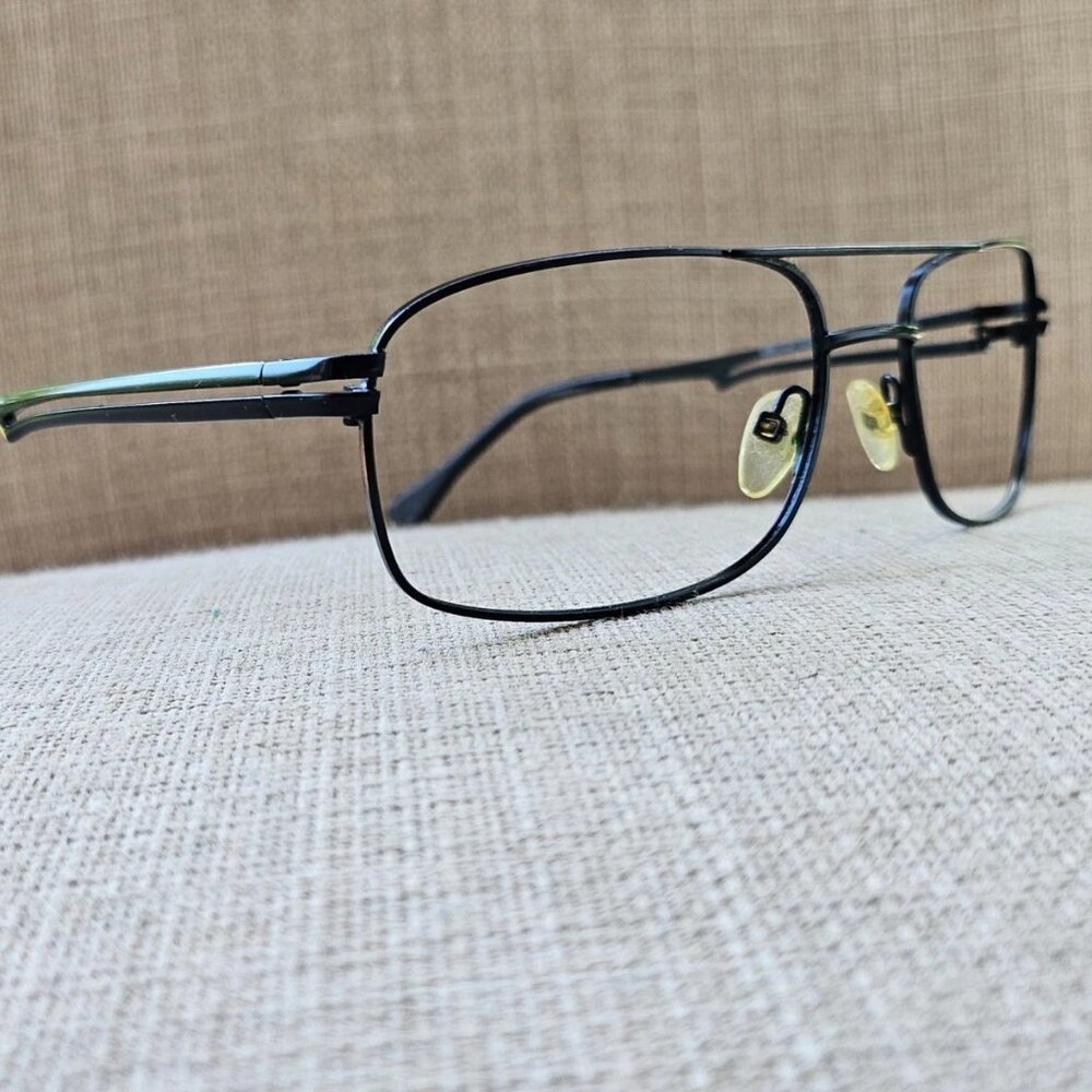 Kirkland Signature Men Eyeglasses Frame Columbia Black Matte Glasses Made Italy